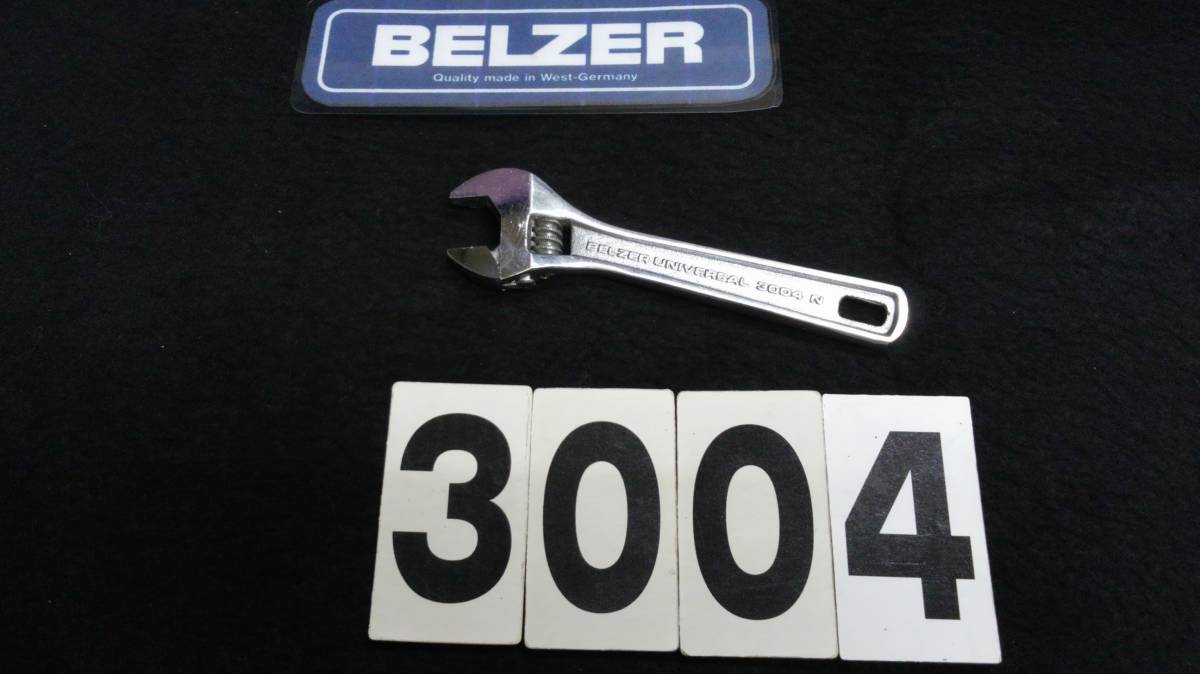 <<50731>> BELZER ベルツァー 3004N 110mm アジャスタブルレンチ モンキーレンチ GERMANY 当時物拍卖