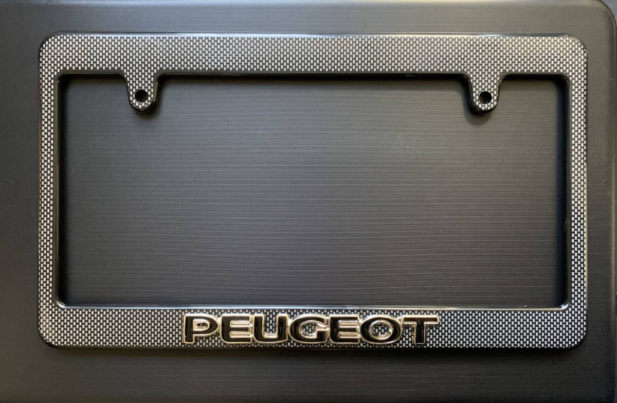 【希少】プジョーPEUGEOTナンバーフレーム☆106 108 206 207 208 306 307 308 406 407 408 508 1007 2008 3008 5008 RCZ拍卖