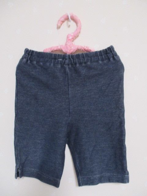 Ω ミキハウス Ω★80㎝★ 可愛いレギンスパンツ 紺 無地拍卖