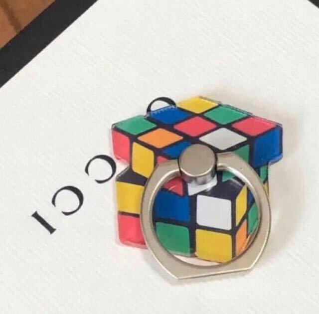 バンカーリング スマホリング スクエア おもちゃ キューブ立体パズル拍卖