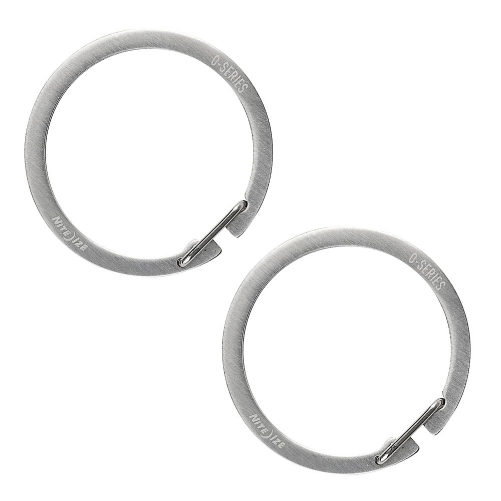 ナイトアイズ オー キーリング 2個入り キーホルダー 丸型 カラビナ ステンレスシルバー OS-11-2R6/2644 日本正規品拍卖