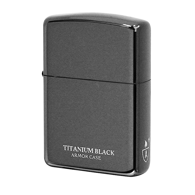ジッポー オイルライター アーマー/162 ブラックチタン #16-BKTT アンミックス&ギフトボックスセット(オイル+フリント+BOX)拍卖