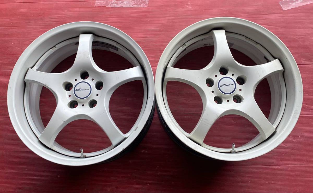 ENKEI CIRCLAR サイズ 18x9JJ PCD 114.3 H5 OFF 43 ハブ径 72mm キズ 汚れあり 2本 セット拍卖
