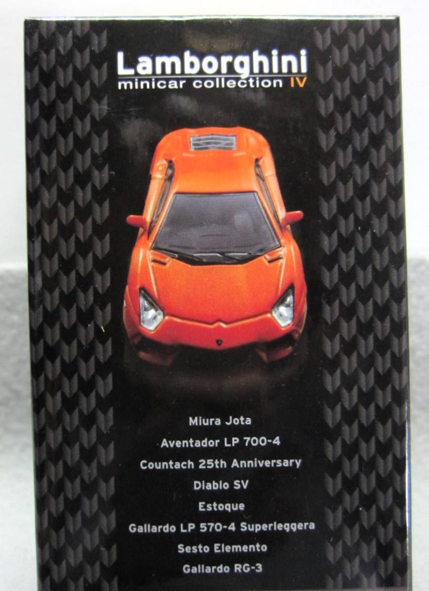 京商1/64★ランボルギーニ ミニカーコレクション4★LAMBORGHINI Countach 25th Anniversary ブラック★KYOSHO2012拍卖