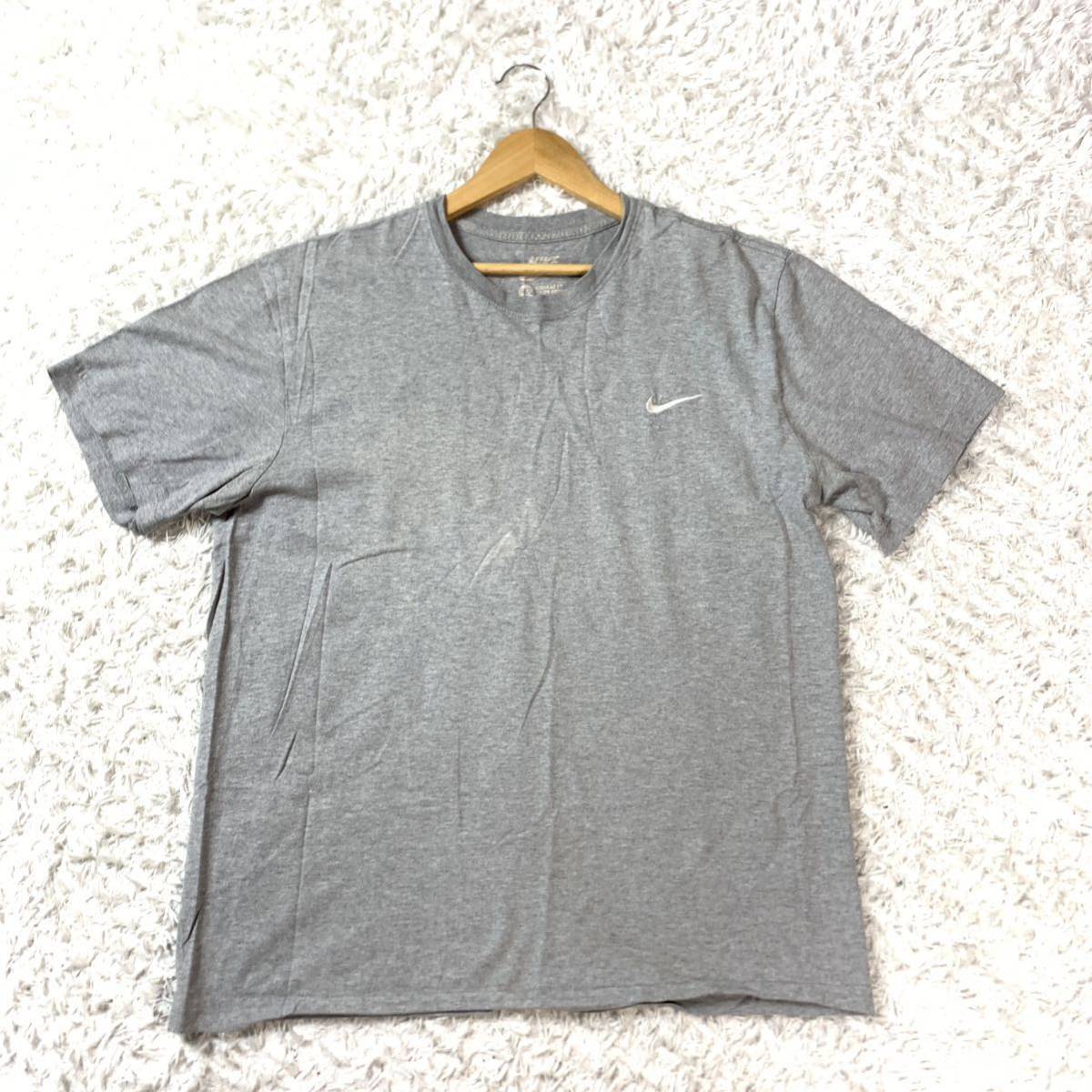 NIKE ナイキ 半袖Tシャツ 刺繍 グレー L YA3604拍卖
