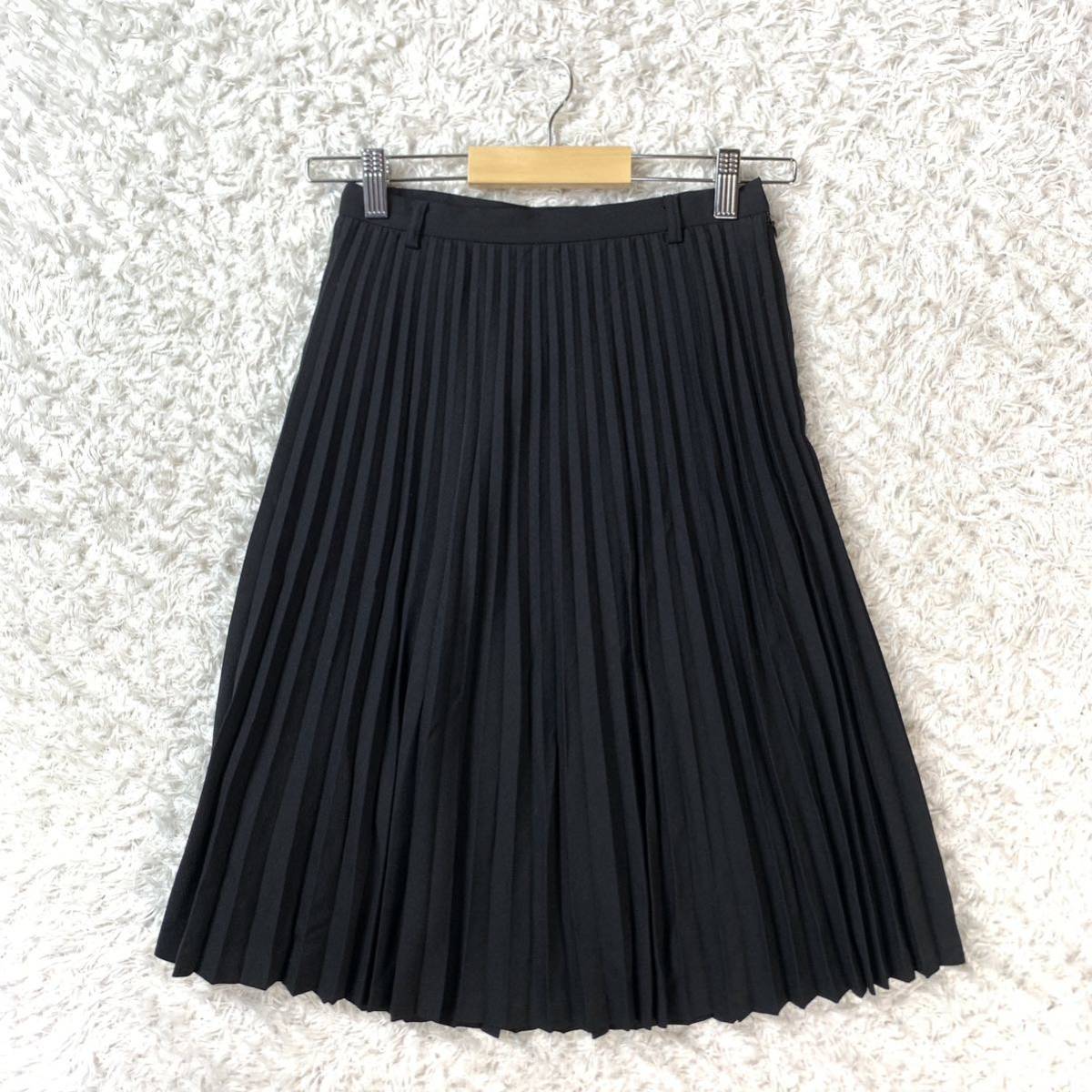 IENA イエナ プリーツスカート ブラック 黒 ウール100 36 YA3763拍卖