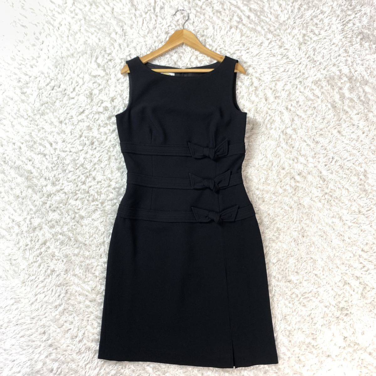 Talbots タルボット ノースリーブワンピース ブラック 黒 2 YA3781拍卖