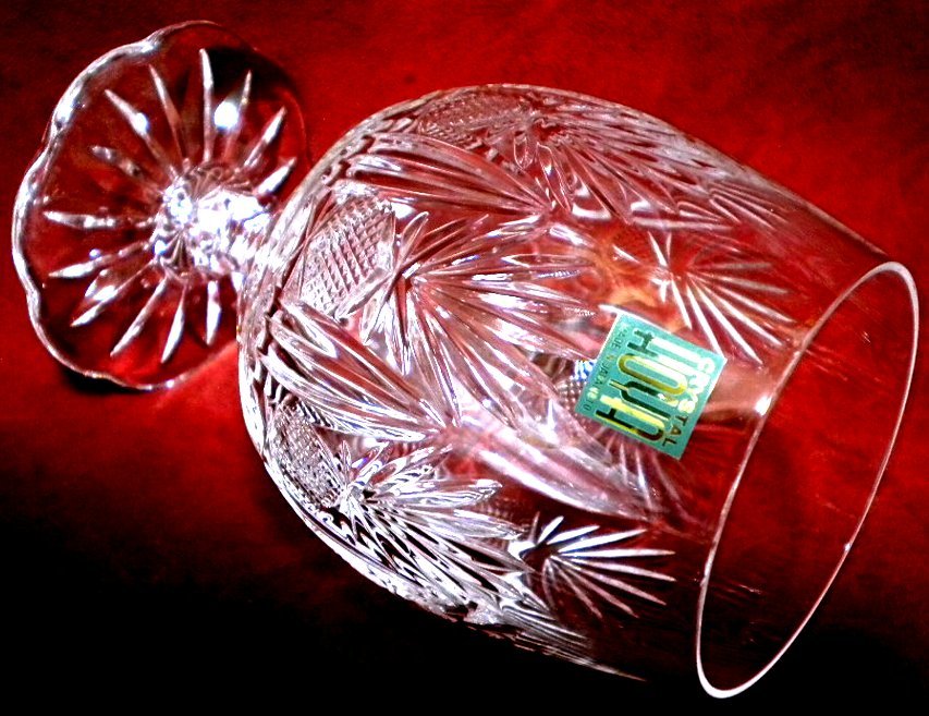 売切 HOYA 高級クリスタル ブランデー グラス 底16菊紋、容量大350cc 纏購入特典有 箱無 C/F 寸法φ上64/中82/下72×H135mm 重量235g拍卖