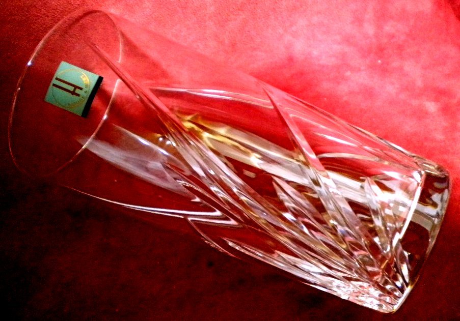 売切 HOYA クリスタル グラス 容量大260cc 1客 纏購入特典有 箱無 E/J、寸法φ上65/下49×H128mm、重量200g、口元厚1.7mm、底厚9mm拍卖