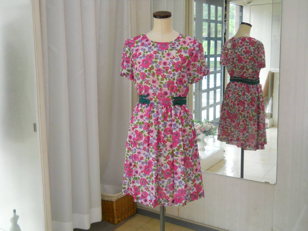 Love 65♪ ワンピース イタリア製プリント 11号拍卖