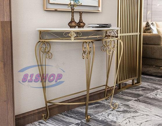 「81SHOP」サイドテーブル コンソールテーブル 玄関テーブル 花台 電話台 アンティーク調デザイン60x30x70拍卖