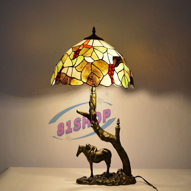 「81SHOP」独特 高品質 テーブルランプ ステンドランプ ステンドグラス ティファニー技法 装飾品 照明 インテリア おしゃれ E12拍卖