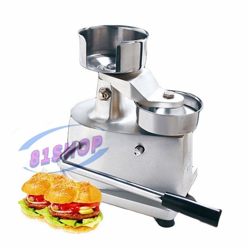 「81SHOP」品質保証☆手動式 ハンバーグ パティ メーカー 100mm マシン 成形機 アルミニウム ハンバーガー 給油紙セッ拍卖