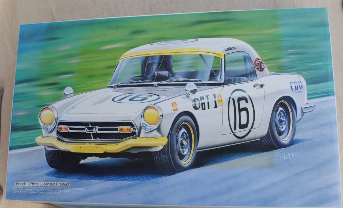 1/24 ホンダS800 1967年日本GP グランドツーリングカーレース(富士スピードウエイ120KMレース) クラス1優勝車 フジミ拍卖