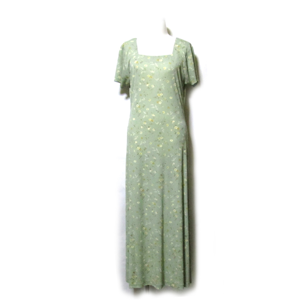 POUR QUOI プルクワ レトロフラワーマキシ丈ワンピース 114494-q拍卖