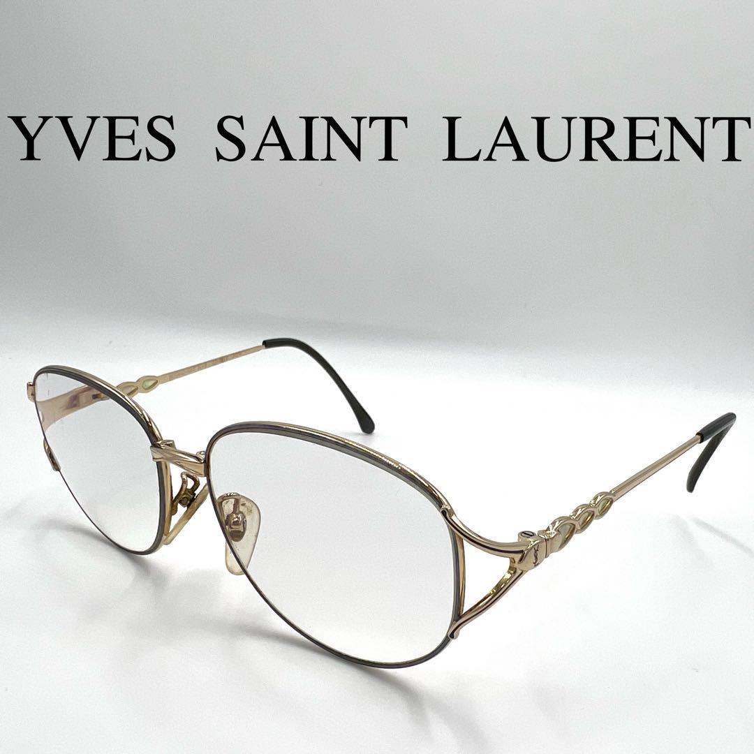 Yves Saint Laurent イヴサンローラン 度入りメガネ サイドロゴ拍卖