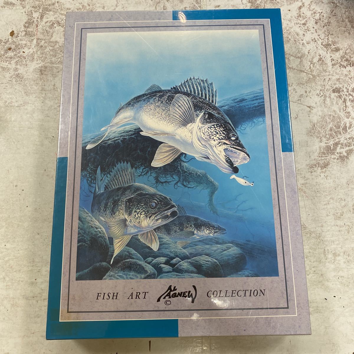 未開封品 デッドストック 倉庫保管品 ジグソーパズル 生産終了品 アル・アグニュー Al Agnew スリー ウォールアイ 1000P 51x73.5拍卖