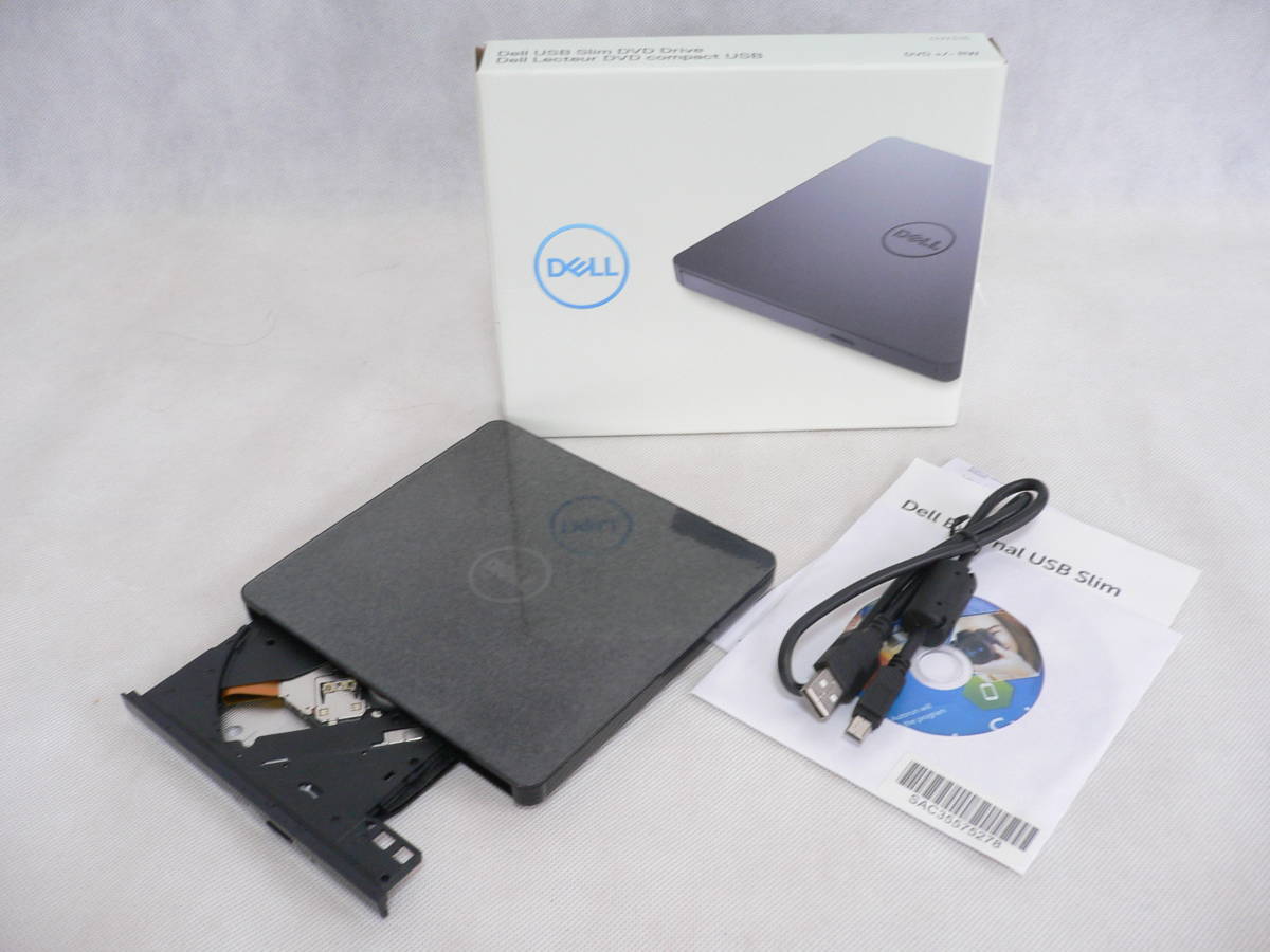 送料無料【未開封・完全新品】DELL製 汎用 USB2.0バスパワー対応ポータブルDVDスーパーマルチドライブ CyberLink Media Suite付き④拍卖