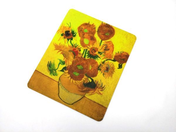 ゴッホ ひまわり マウスパッド 油絵 名画 面白 DM便発送拍卖