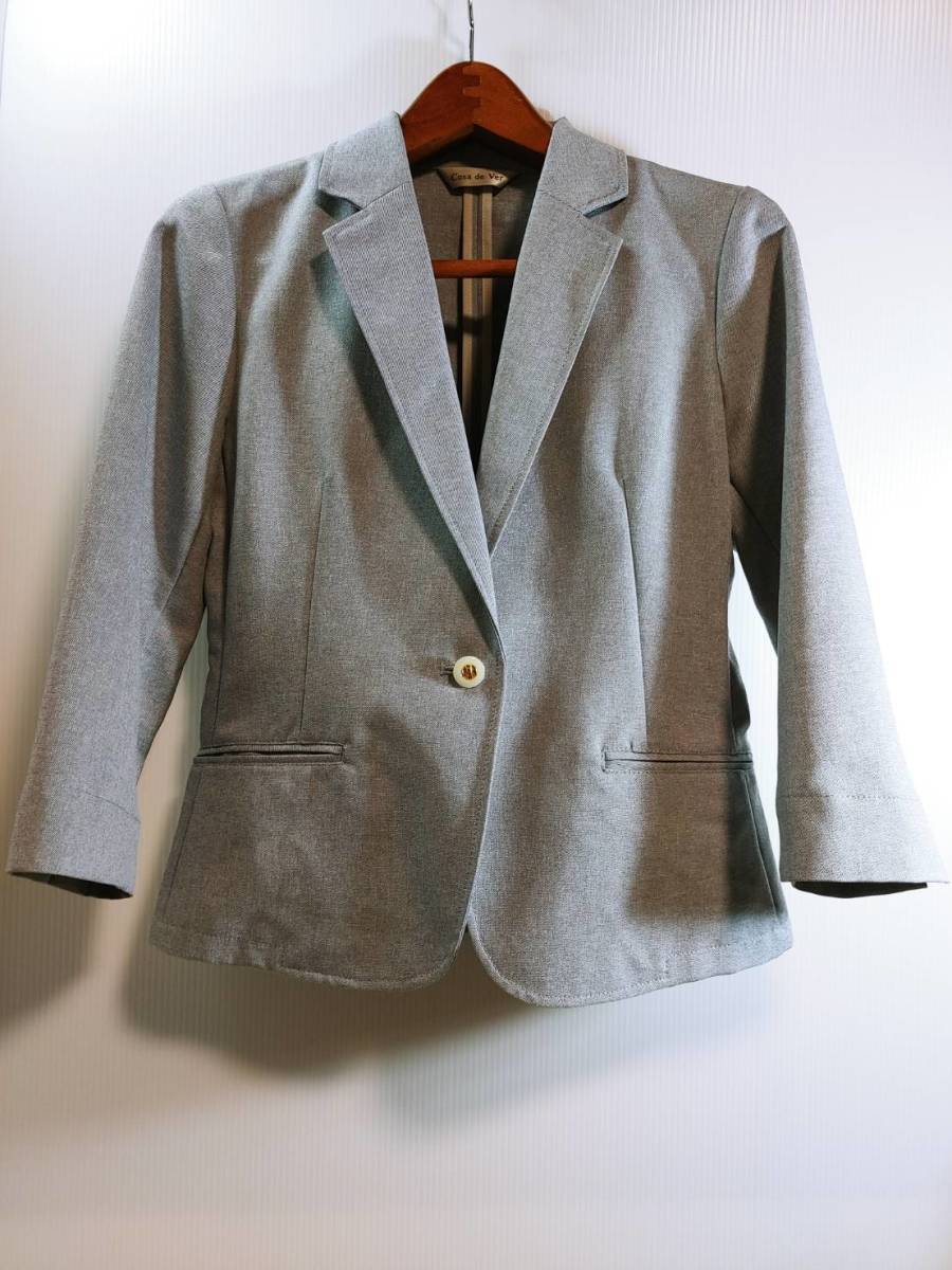 美品 コサデベール Cosa de Ver ジャケット グレー 11AR拍卖