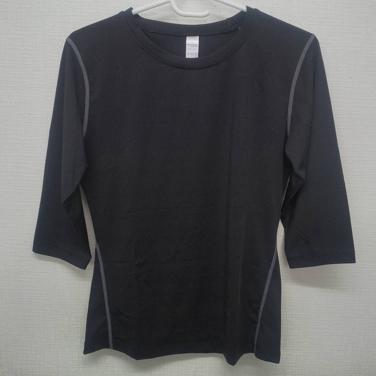 88-00936 送料無料 【アウトレット品】 SILLICTOR スポーツインナーシャツ 5分丈 レディース Lサイズ ブラック拍卖