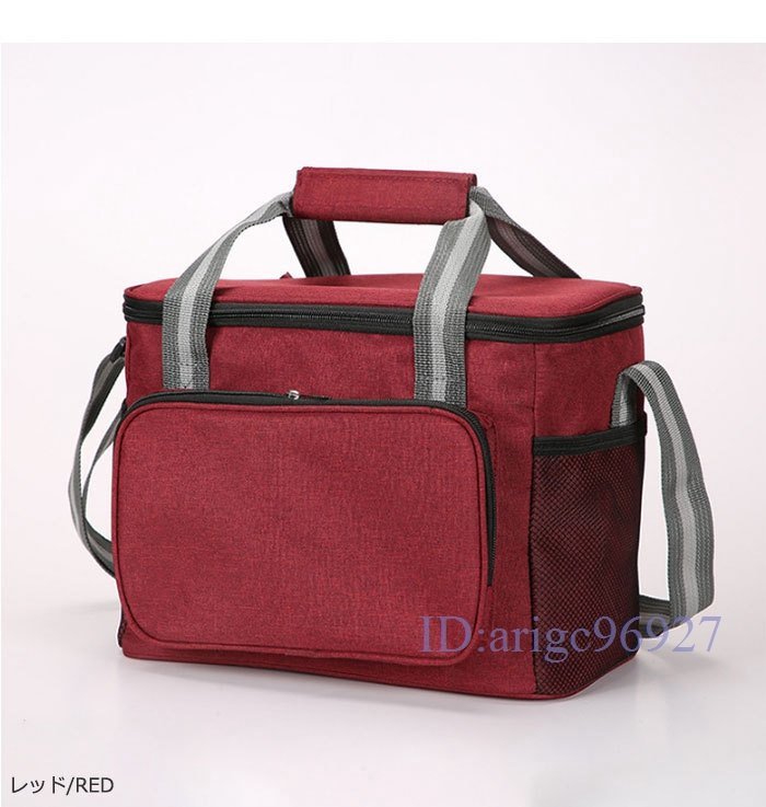 Y599☆新品クーラーバッグ 保冷バッグ アウトドア 保冷 クーラーボックス キャンプ おしゃれ 大容量 ショッピングバッグ 軽量 レッド拍卖