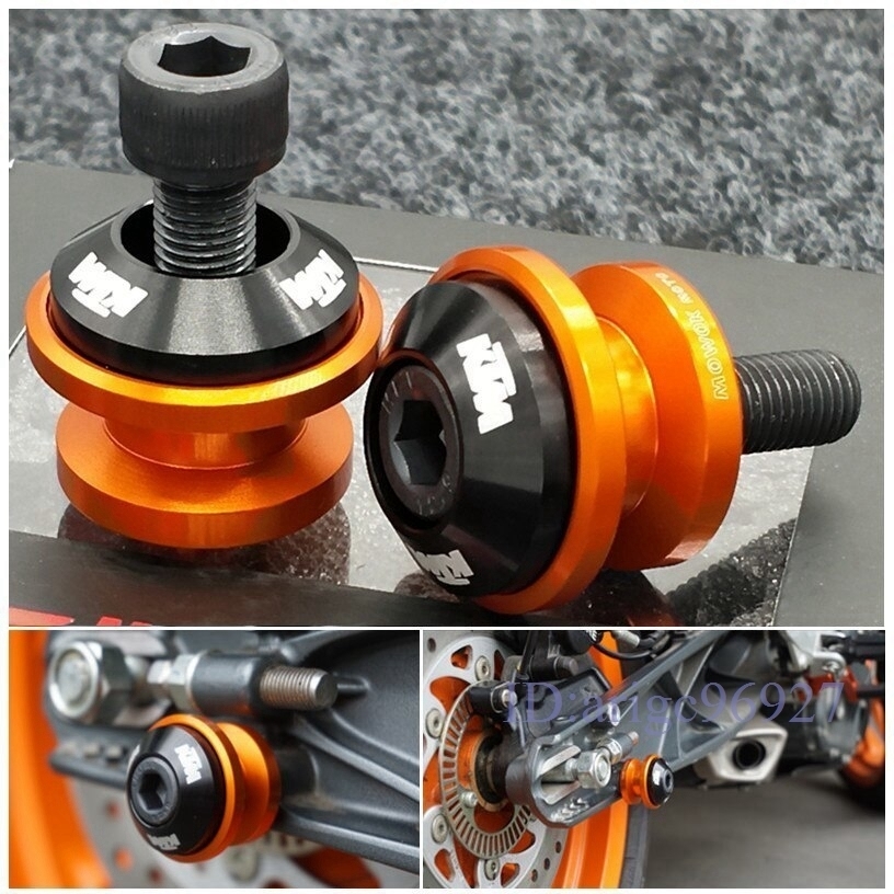 F270★フロントリアフォークホイール落下保護 CNC オートバイフレームスライダー抗クラッシュプロテクター KTM デューク 125 200 390 6拍卖