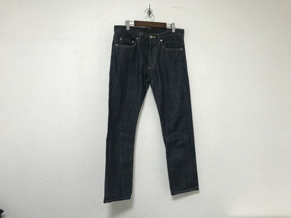 本物リチウムオムLITHIUM HOMMEコットンデニムパンツミリタリーワークアメカジサーフビジネススーツメンズ青ブルー日本製28S拍卖
