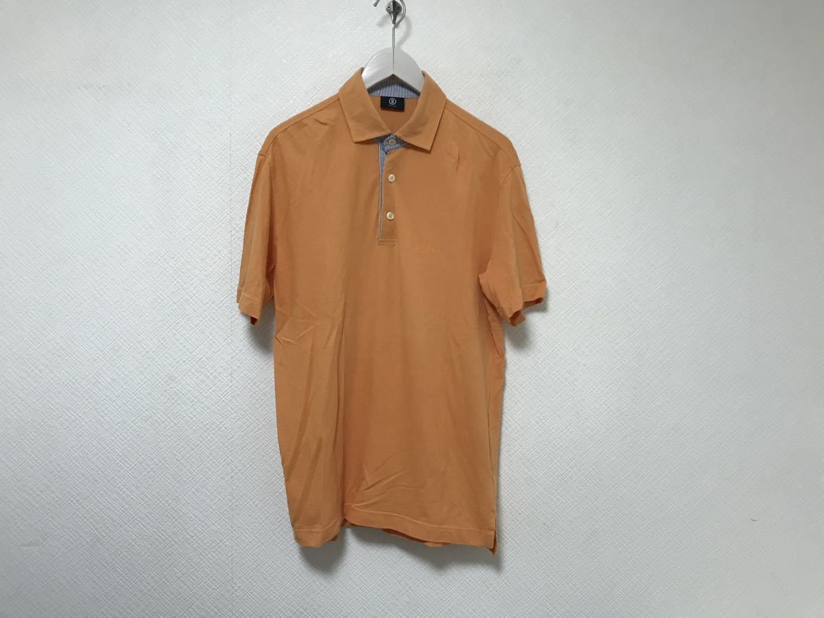 本物ボグナーBOGNERコットンロゴ刺繍半袖ポロシャツメンズアメカジサーフミリタリービジネススーツオレンジ50ML拍卖