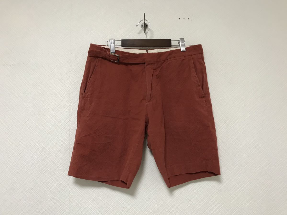 本物ジービーエスGBSユナイテッドアローズUNITEDARROWSコットンシアサッカーハーフショートパンツミリタリーサーフアメカジメンズL赤48拍卖