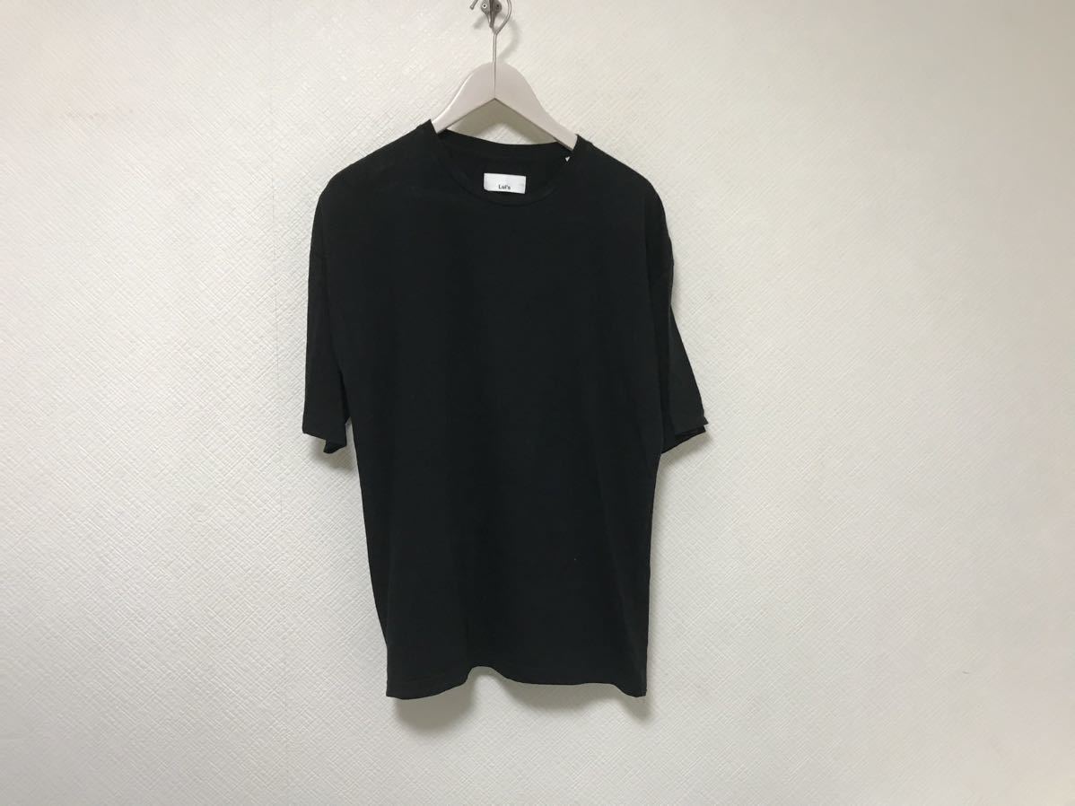 本物ルイスLUISコットン半袖Tシャツメンズサーフアメカジミリタリービジネススーツ黒ブラック日本製S拍卖