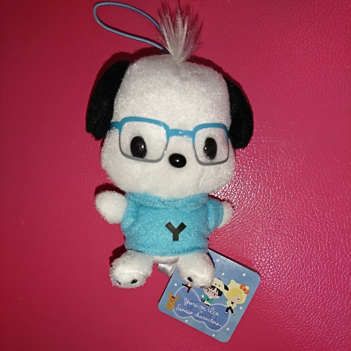 ユーリ!!! on ICE × Sanrio characters マスコット ポチャッコ 勝生勇利 タグ付き ぬいぐるみ拍卖