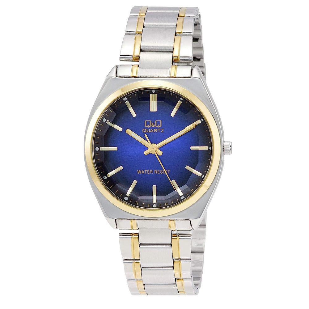 シチズン 腕時計 日本製ムーブメント アナログ 防水 フリーアジャスト メタルバンド メンズ/紳士 シルバー/ブルー QB78-412/3638/送料無料拍卖