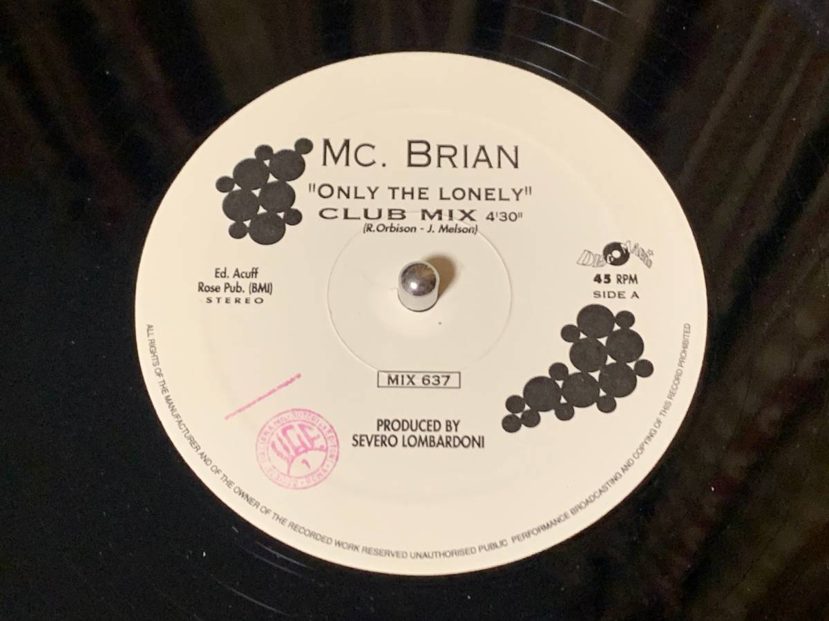 MC BRAIN ♪ONLY THE LONELY ITA オリジナル拍卖