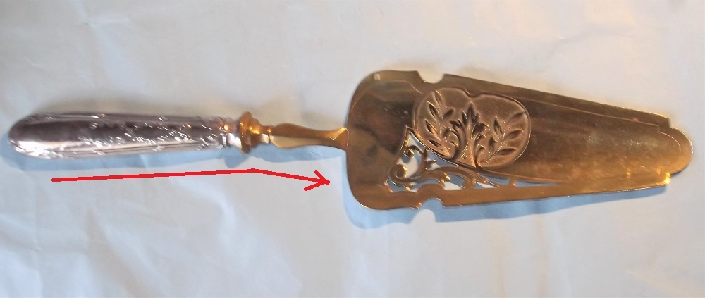 フランス アンティーク 金彩 透かし 純銀 950 スターリングシルバー ハンドル ケーキサーバー リフター スイーツ ミネルヴァ ビンテージ拍卖