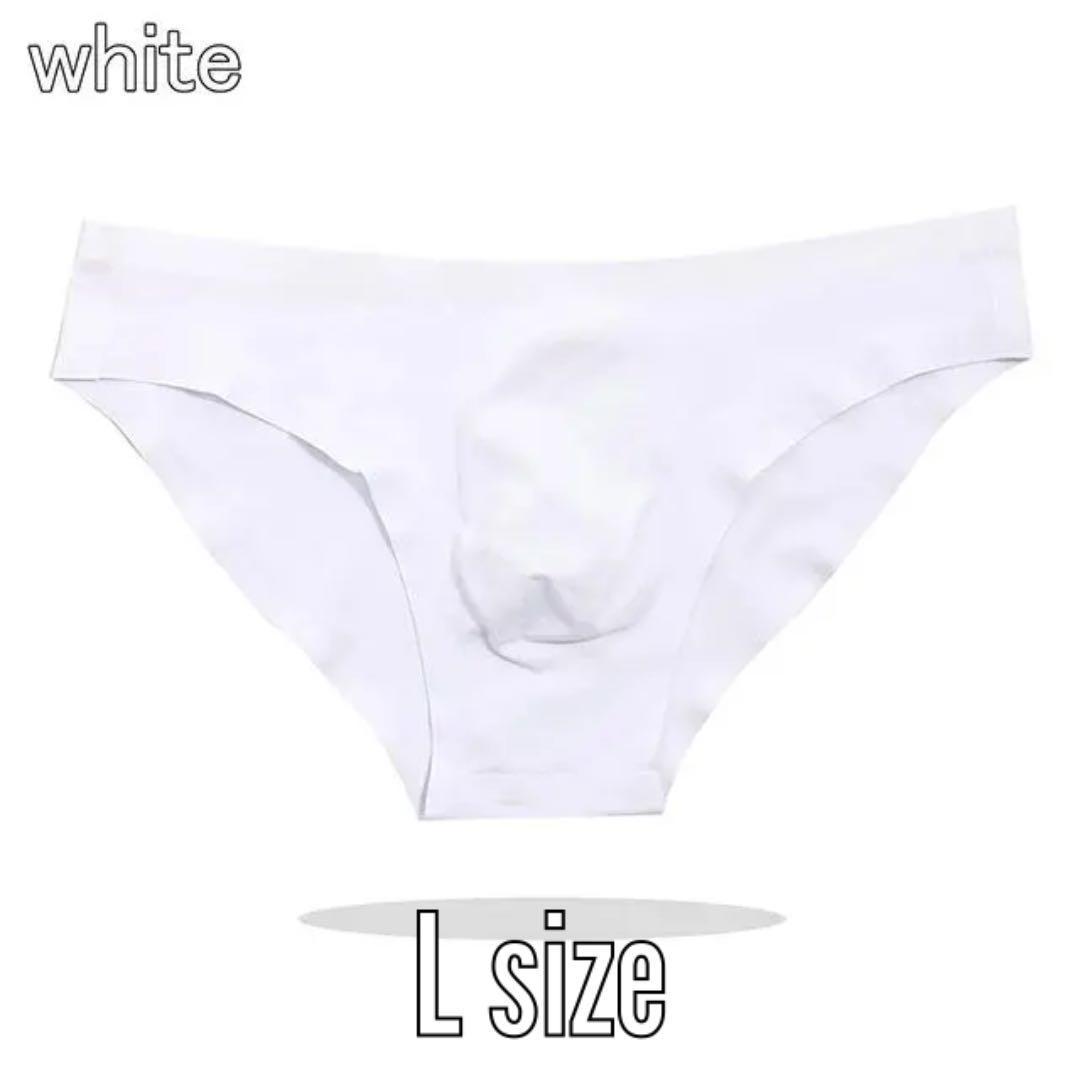 C-22.匿名配送 おまとめ割200円引き~ ビキニブリーフ メンズ ホワイト L拍卖