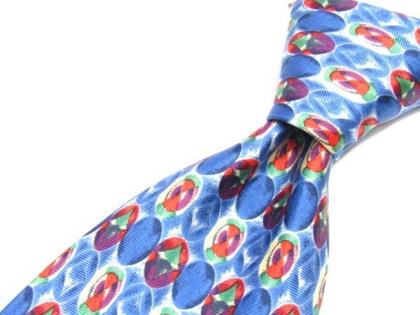 courreges(クレージュ) シルクネクタイ アート柄 イタリア製 840182C173R12拍卖