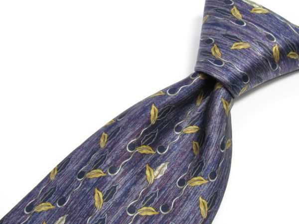 LANVIN(ランバン) シルクネクタイ リーフアート柄 フランス製 840370C217R13拍卖