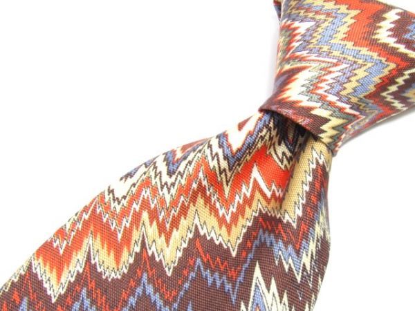 MISSONI(ミッソーニ) シルクネクタイ ストライプアート柄 イタリア製 840067C357R13拍卖