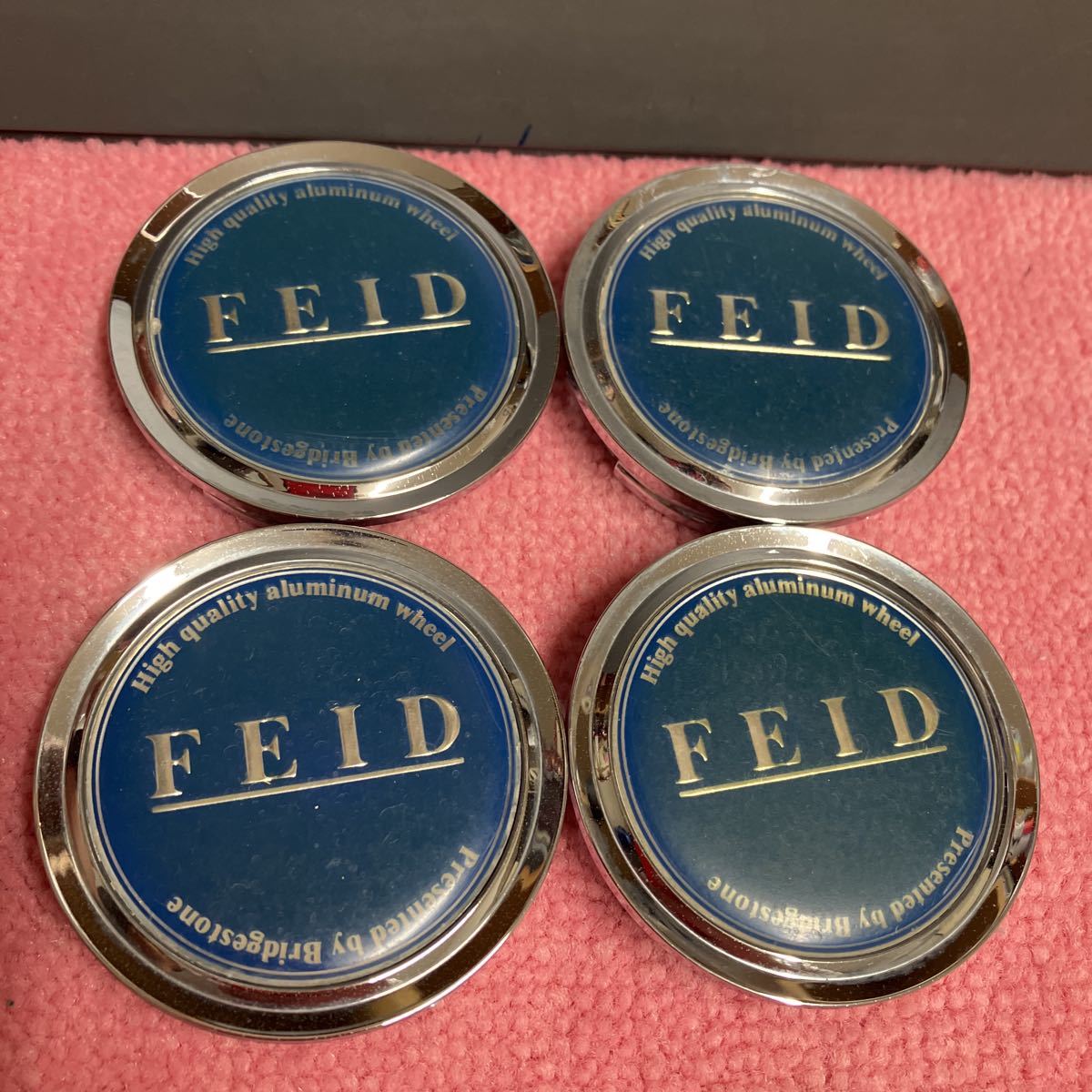 L70907 FEID ホイールセンターキャップ 4枚セット★ブリヂストンアルミホイール キャップ★送料300円拍卖