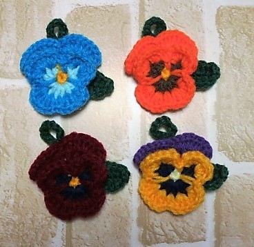 ☆4個セット☆NEWパンジー☆アクリルエコたわし☆No.1拍卖