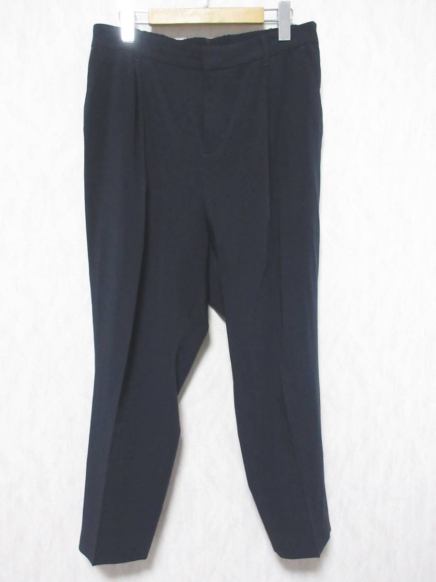 INDIVI インディヴィ スラックス ロングパンツ テーパードパンツ イージー ストレッチ レディース 44 大きいサイズ irmri yg4257拍卖