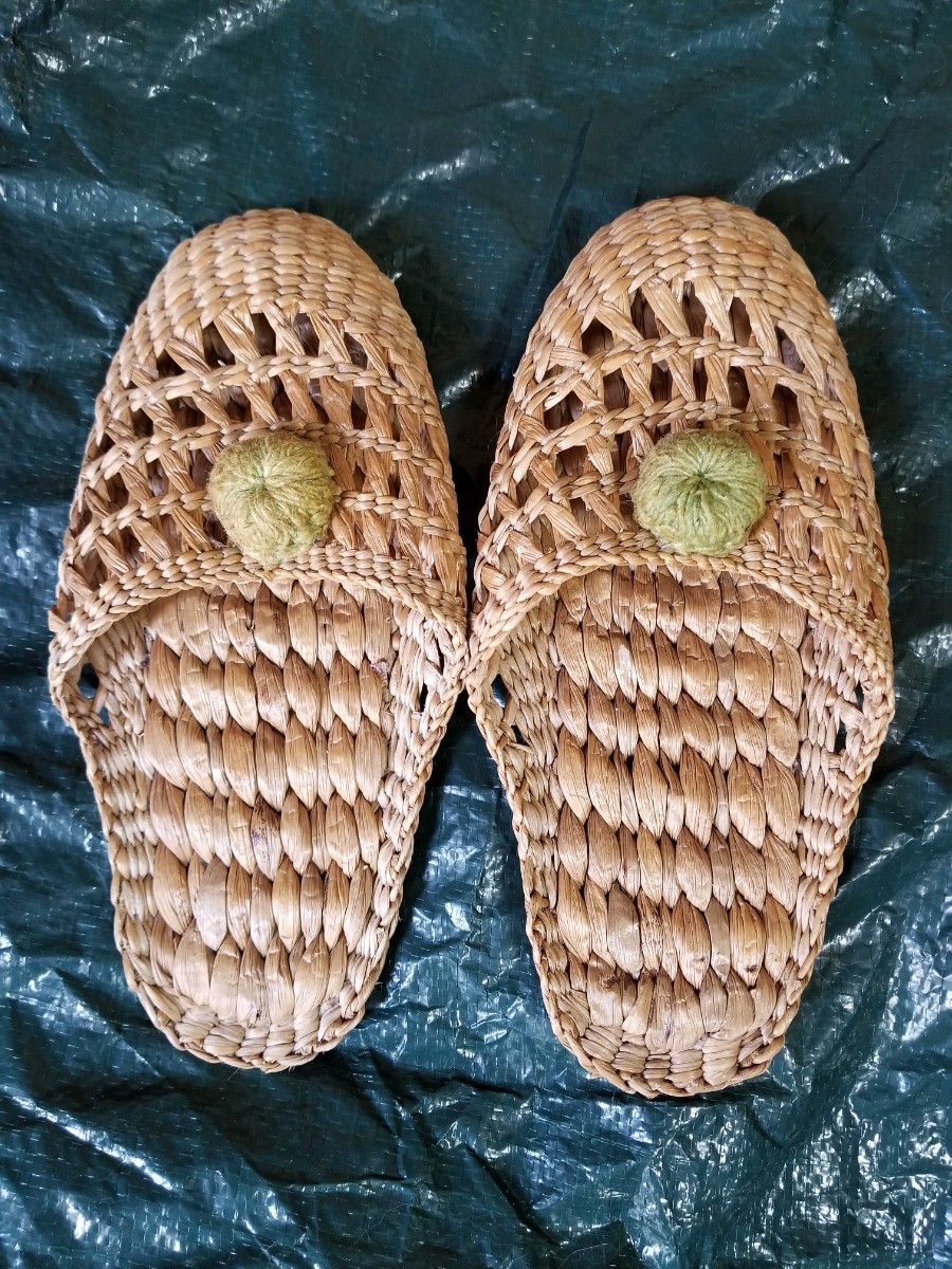 シーグラス スリッパ 天然素材 ルームシューズ拍卖