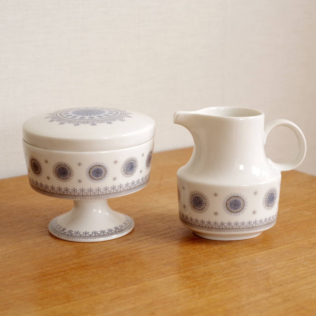 【ビンテージ】ローゼンタール Tapio Wirkkala Composition 結晶 蓋付きシュガー ポット クリーマー拍卖