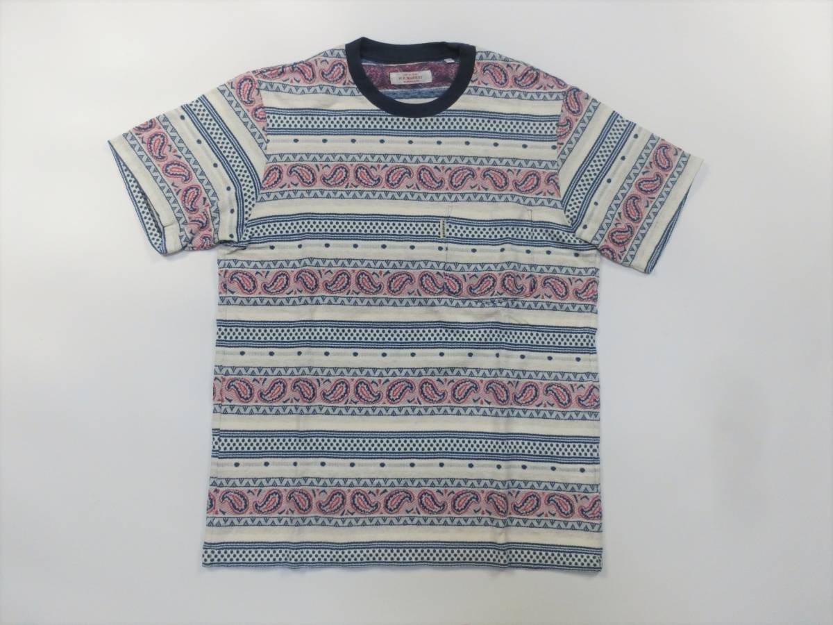H.R. MARKET ハリウッドランチマーケット ジャガード ペイズリー柄 Tシャツ 聖林公司 2拍卖