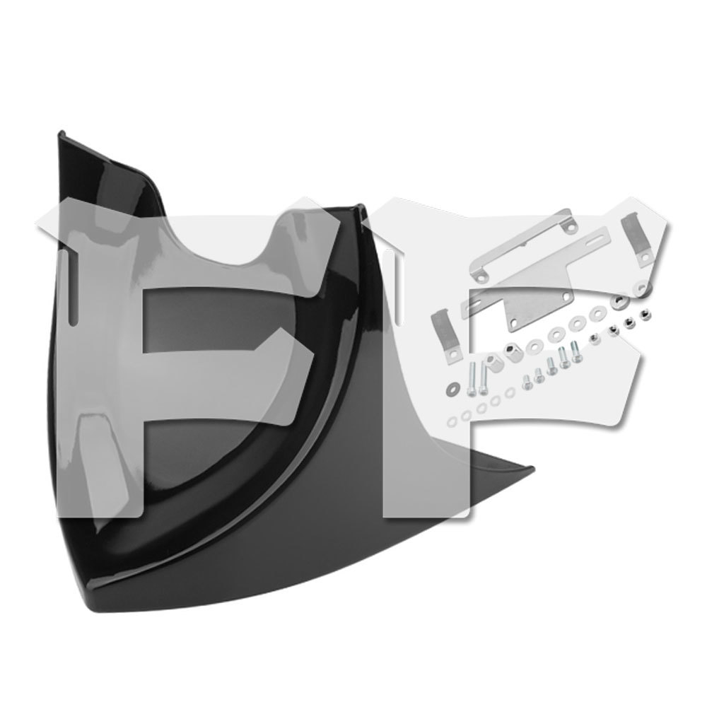 送料無料● ハーレー ツーリング グライド ダイナ ソフテイル ファットボー フロント スポイラー フェアリング カバー 光沢黒 新品拍卖