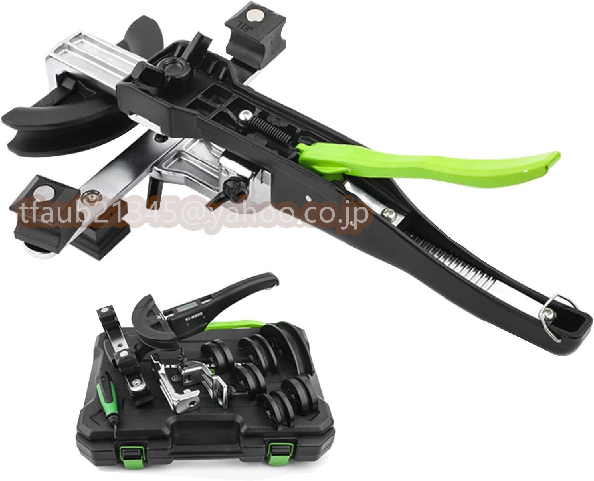 パイプベンダー チューブベンダー ラチェット式 手動式 最大90度 インチ制1/4”-7/8” 逆曲げでき パイプ曲げ加工 エアコン配管拍卖