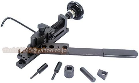 【ケーリーフショップ】ベンダー パイプ曲げ機 曲げ機 金属曲げ工具 多機能 ミニチュア 8mmワイヤー、20*2mm鉄片に対応 (一代)拍卖