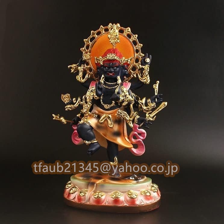 【ケーリーフショップ】烏枢沙摩明王仏像 穢跡金剛 ご不浄を清浄にトイレの神様 樹脂製 総高25cm拍卖