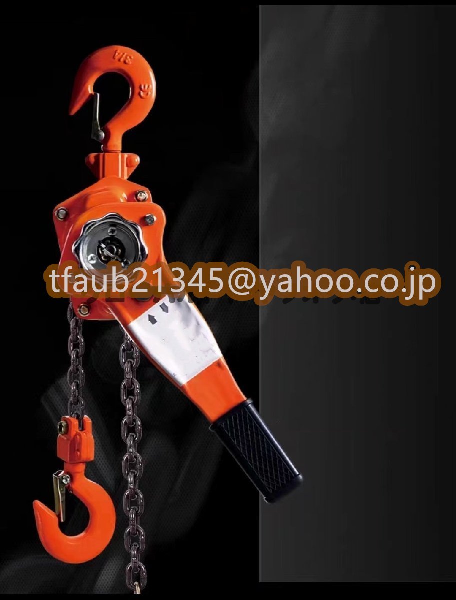 【ケーリーフショップ】レバーホイスト レバーブロック G80マンガン鋼製 定格荷重1t 標準揚程3m 手動式 荷締め 運搬用 運送拍卖